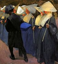 Funeral, oil on canvas, c. 1900