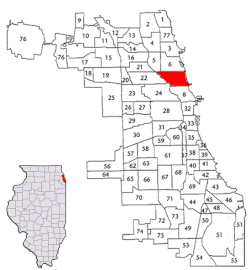 Location within the city of Chicago