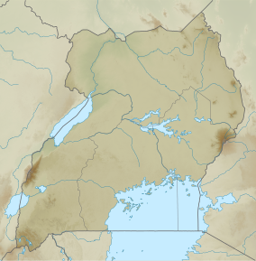 Map showing the location of Kitubulu Central Forest Reserve