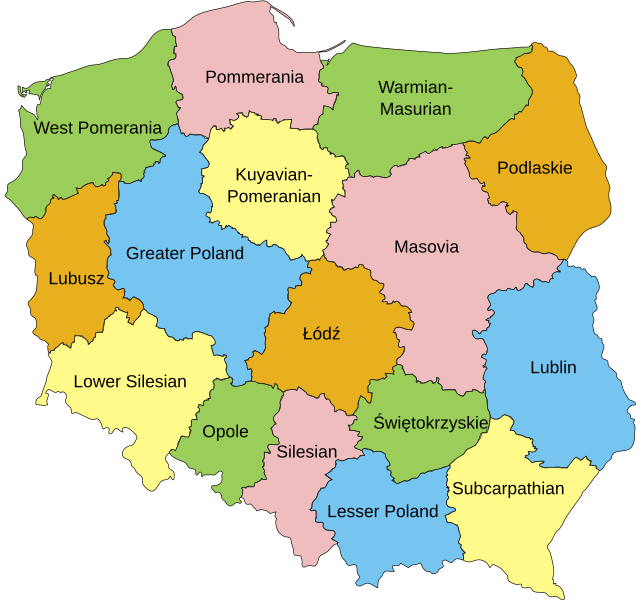 File:Voivodeships of Poland.svg