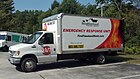 A 2002 E-350 Box Truck outfitted as a disaster restoration vehicle from Bennington, New Hampshire