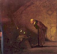 El Alquimista (1860) por:Carl Spitzweg