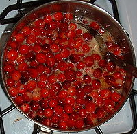 Cranberries popping