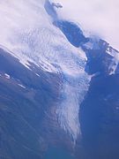 Engabreen seen from the air