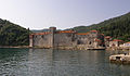 View of Esphigmenou Monastery from the sea.