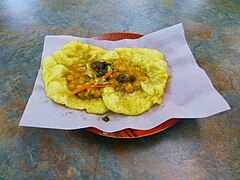 Doubles, a street food in Trinidad and Tobago