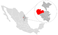 Ubicación del municipo García.