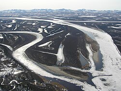 Река Кобук в городе Кайана