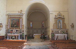 Interior of the church