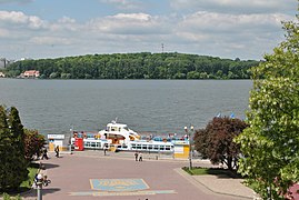 Motor Ship on Pier