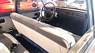 Front bench seat in a 1969 Volvo 164