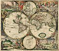 Image 3 World map Map: Gerard van Schagen A world map entitled Nova totius terrarum orbis tabula Amstelodami, created in 1689 by Gerard van Schagen. This map, created in Amsterdam, measures 48.3 by 56.0 centimetres (19.0 by 22.0 in) in size and was made using copper engraving. More selected pictures