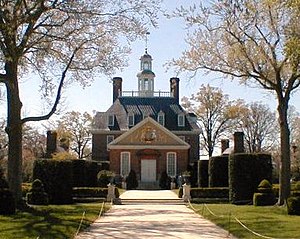 The Williamsburg Governor's Palace in 2000.