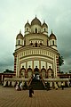 Dakshineshwar Kali Temple, built on a raised platform.