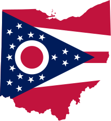 Flag Map of Ohio.svg