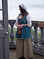 A guide at the top of the tower of Notre-Dame-de-Bon-Secours Chapel, Montreal