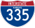 Interstate 335 marker