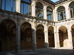 El patio interior del palacio.