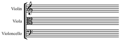 Musical bracket.