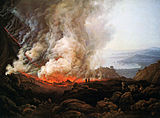 J. C. Dahl, 1826, Eruption of Vesuvius, by Freidrich's closest follower