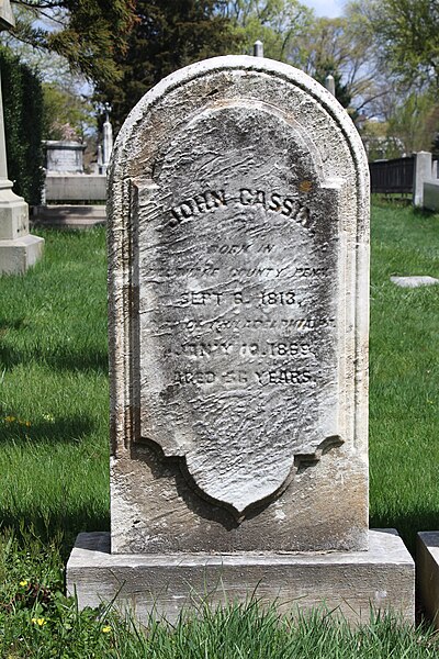 File:John Cassin gravestone.jpg