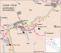 Road map of the area around Haghpat and Sanahin monasteries