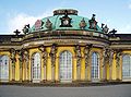 Palacio de Sanssouci de Von Knobelsdorff (1745-1747).