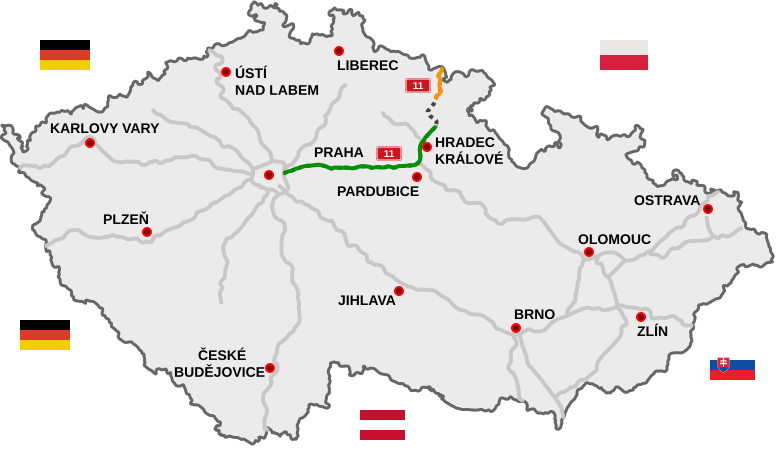 File:Motorway D11-CZ map.svg