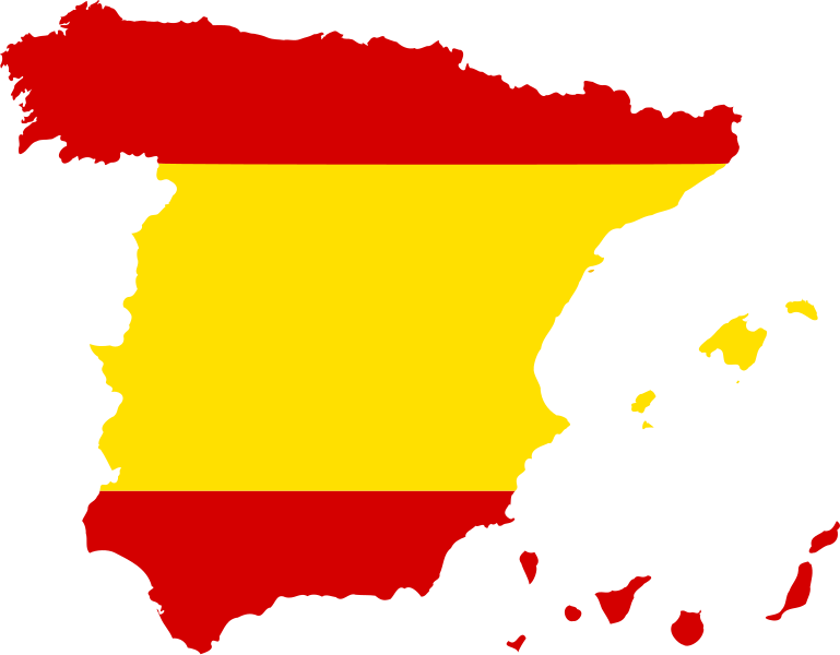 File:Silhouette Spain with Flag.svg