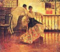 Filipino couple in Tampuhan by Juan Luna