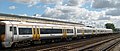 A Southeastern trains Class 375/6 Electrostar EMU No. 375618 at Paddock Wood.