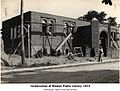 Construction of Weston public library (1914)