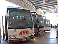 Marcopolo S.A. luxury coaches at Valladolid, Mexico