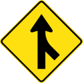 (W5-34) Merging Traffic (right)