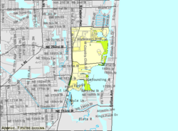 U.S. Census Bureau map showing city limits