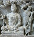 Gandharan Buddha with Vajrapani-Herakles.