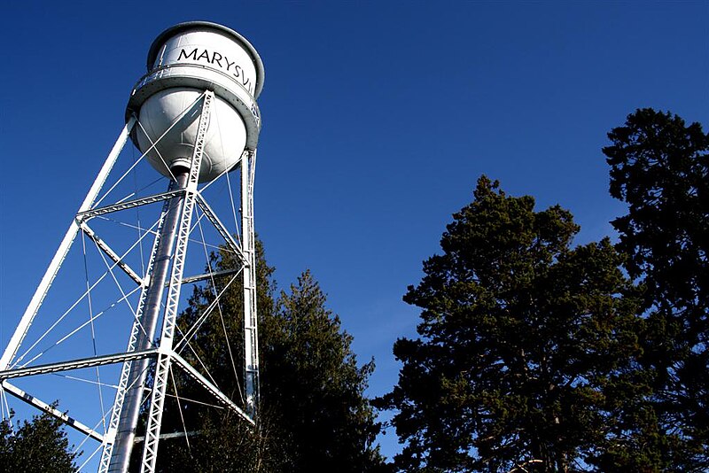 File:Marysville, WA water tower.jpg