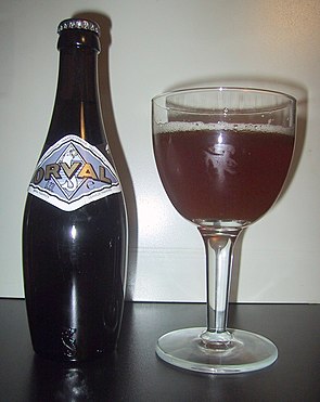 Orval Trappist beer (Belgium).