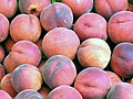 Harvested peaches