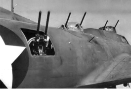 The increased machine gun armament of a YB-40, leading it to be dubbed a gunship in 1942-43