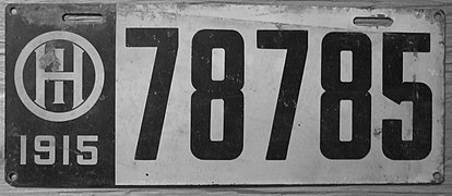 Vehicle registration plates of Ohio