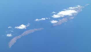 Aerial view of the Desertas Islands (Ilhas Desertas)