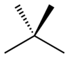 Stereo, skeletal formula of neopentane