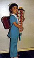 Image 96A West German school girl with Schultüte in 1970, with a 'hippyish' outfit on. (from 1970s in fashion)