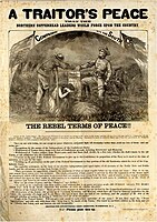 1864 Lincoln Campaign Poster The Rebel Terms of Peace