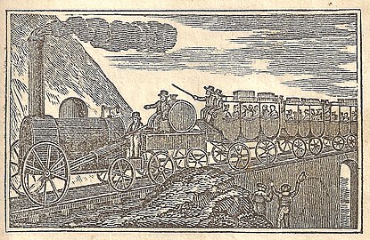 This illustration appears in a book printed in 1835, the year the viaduct opened.