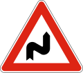 А3 Double curve, first at right