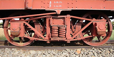 Diamond Archbar bogie truck with bearing journal boxes and coil springs