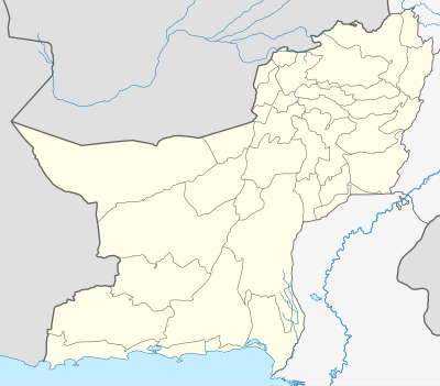 Mapa de localización de Baluchistán (Pakistán)