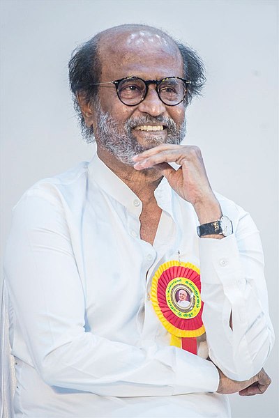 File:Rajinikanth Felicitates Writer Kalaignanam.jpg